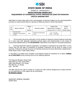 Fillable Online Premises Required On Lease For Opening Digital Banking