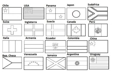 Banderas De Paises Hispanohablantes Para Colorear P Ginas Colorear