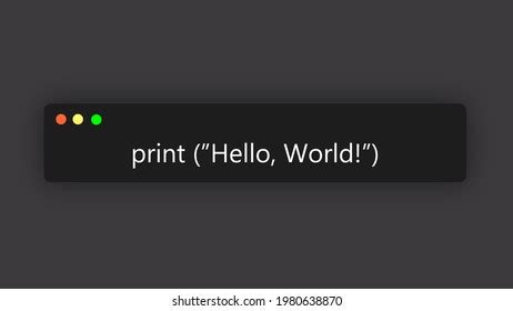 Hello World Python Photos and Images | Shutterstock