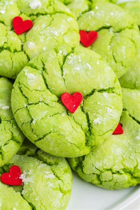 Grinch Crinkle Cookies Semi Homemade Kitchen