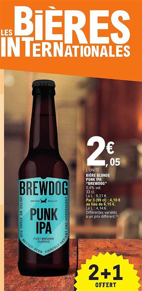 Promo Bière Blonde Punk Ipa brewdog chez E Leclerc iCatalogue fr