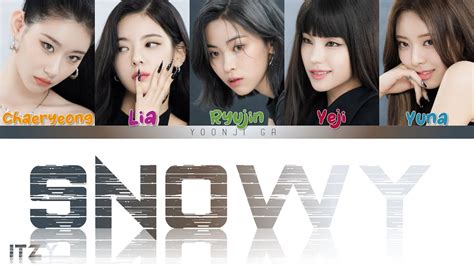 Itzy Snowy Lyrics Color Coded Han Rom Eng Youtube