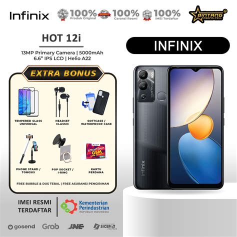 Jual Infinix Hot 12i RAM 4 64GB Hot12i Garansi Resmi Shopee Indonesia
