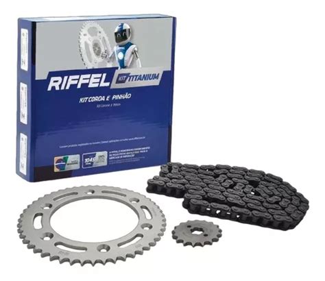 Kit De Transmisión Arrastre Marca Riffel Para Honda Xr 125 Cuotas