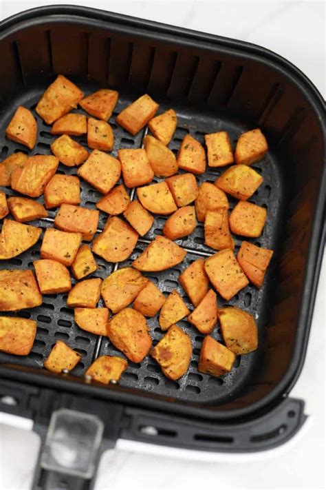 Air Fryer Sweet Potatoes Air Fryer Sweet Potato Cubes Recipe Vibes