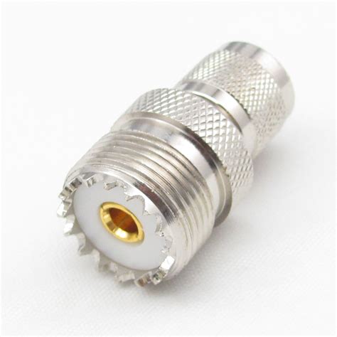 Mini UHF Male Plug To UHF SO 239 Female Straight RF Connector Adapter