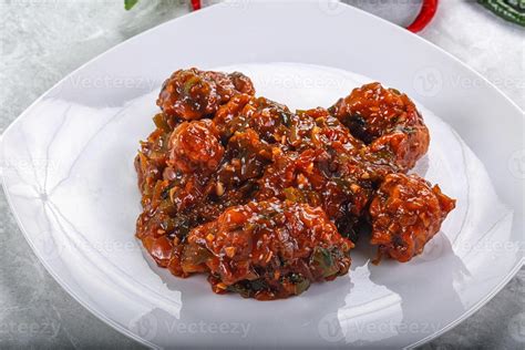 Chinese cuisine - Chicken manchurian gravy 45776062 Stock Photo at Vecteezy