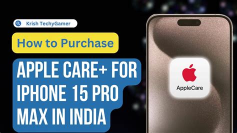 How To Purchase Applecare For Iphone 15 Propro Max In India Live