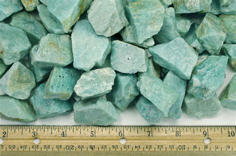 Fantasia Materials Lb Amazonite Rough From Madagascar Raw Etsy