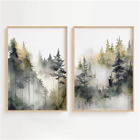 Misty Forest Etsy