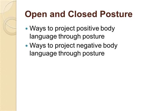 Posture As A Non Verbal Communication Element 855 Words