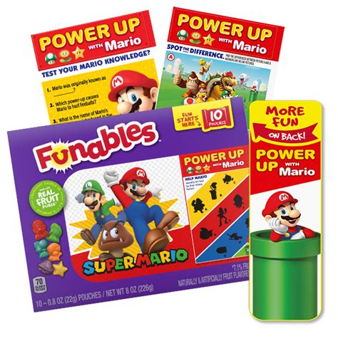 Super Mario Fruit Flavored Snacks Characters Funables 42 Off