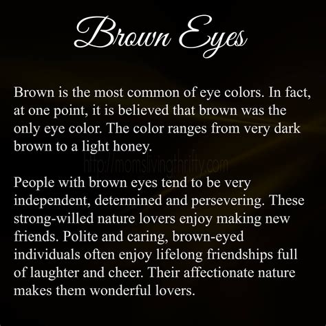 Brown Eyes Facts Brown Eye Quotes Eye Facts