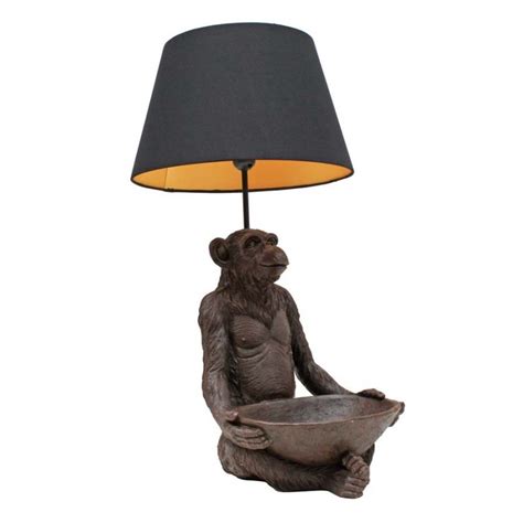 Monkey Lamp Tray And Shade Table Lamps