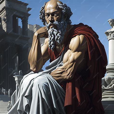 Premium AI Image | Socrates a Greek philosopher