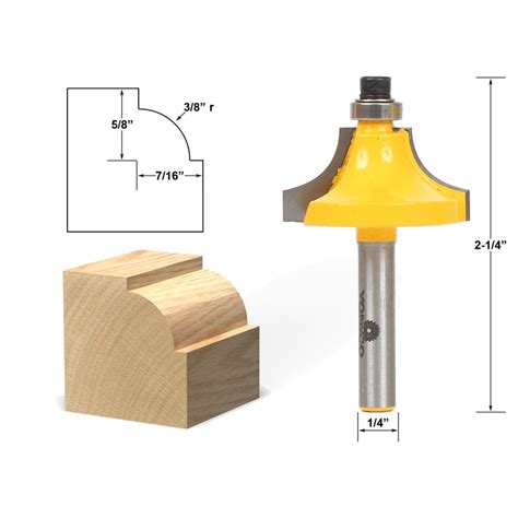 Edging Round Over Bead Round Over Beading Edging Router Bit 3 8