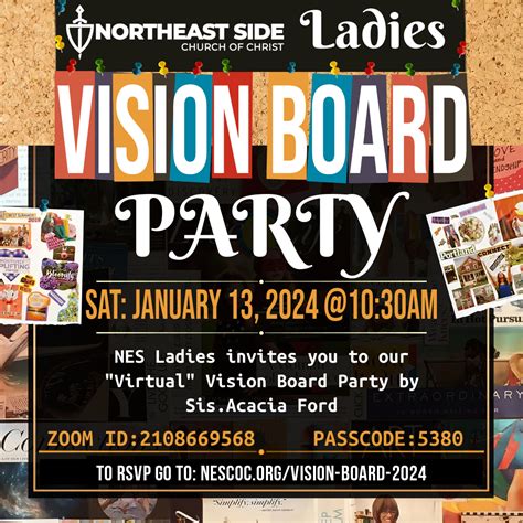 Ladies Vision Board Party 2024 Northeast Side Church Of Christ