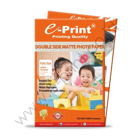 Kertas Double Side Matte A4 220gsm E Print Indonesia