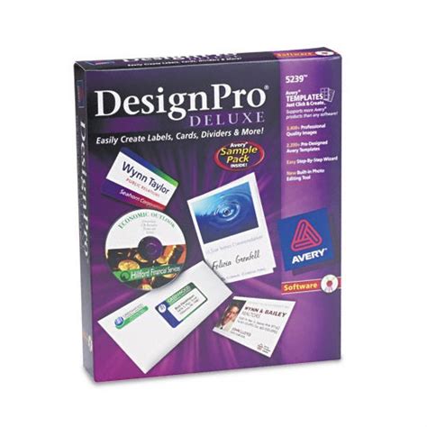 Avery Designpro Deluxe CD-Rom Label-Printing Software - AVE5239 ...