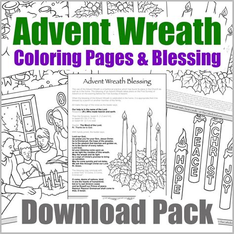 Free advent wreath worksheet, Download Free advent wreath worksheet png ...