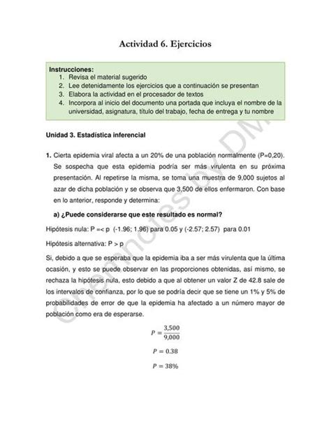 Ejercicios Estadística Inferencial Chemnotes By Dm Udocz