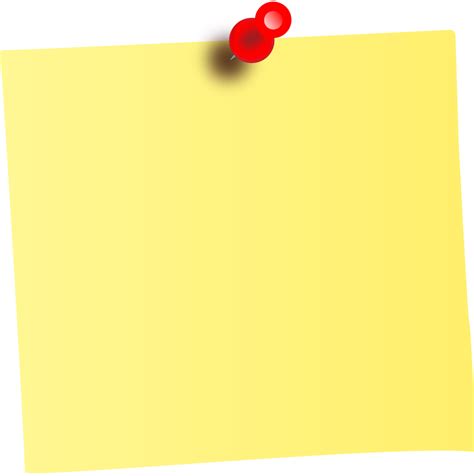 Sticky Notes Yellow Reminder Pad For Office Supplies Png Png All