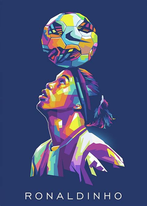 Ronaldinho Legends Football Pop Art Digital Art By Wpap Artist Pixels