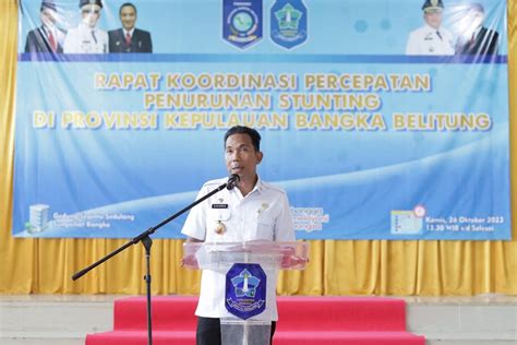 Pemprov Kep Babel Gelar Rapat Koordinasi Percepatan Penurunan Stunting