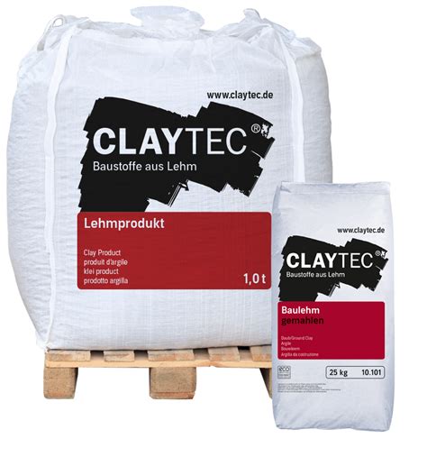 Claytec Baulehm Erdfeucht 1 0 T Naturbaustoffe Erhard Rietz