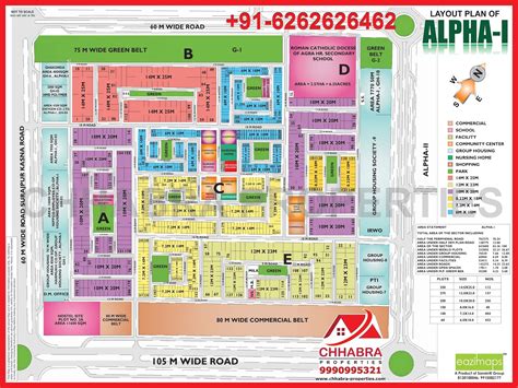 Chhabra Properties Alpha Greater Noida Map Layout Plan