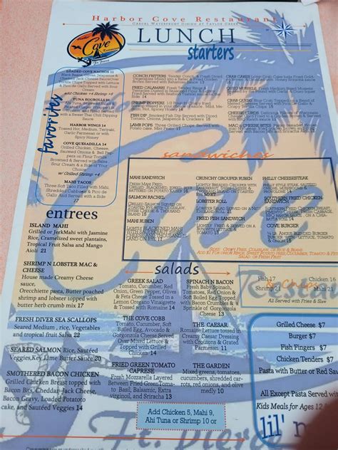 Menu At Skipper S Cove Bar Grill Fort Pierce