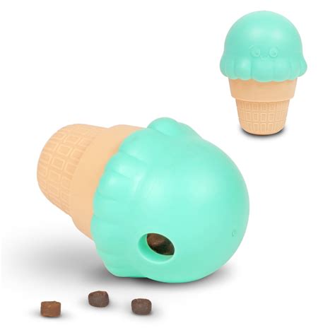 Brightkins Ice Cream Dog Toy Treat Dispenser Playful Food Puzzle For