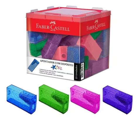 Sacapunta Faber Castell Glitz Com Depósito En Pack De 25u Mercadolibre