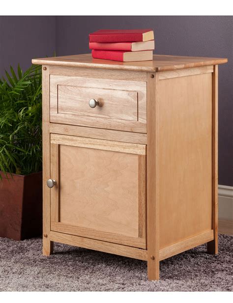 Winsome Natural Wood Finish Night Stand Stage Stores