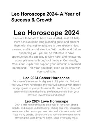 Leo Yearly Horoscope Susan Miller Josee Rosabelle