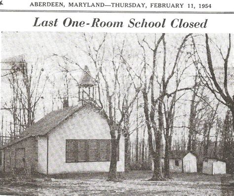 The Last One Room School In Harford Aberdeen Md Patch