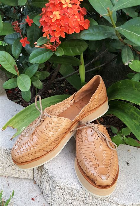 Platform Huaraches Womens Leather Sandals Mexican Etsy Leather