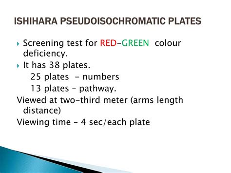 Colour vision test | PPT