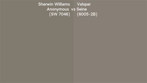 Sherwin Williams Anonymous Sw 7046 Vs Valspar Seine 6005 2b Side By