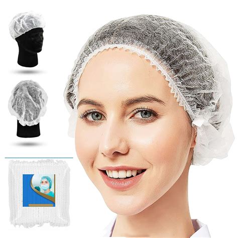 Disposable Hair Nets Pack 100 Elastic Cooking Mob Caps Hairnets