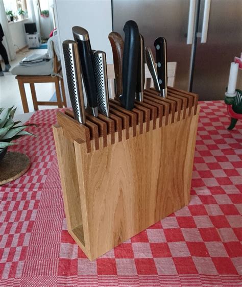 For Christmas I Made My Parents A Knife Block Based On A Picture I Saw