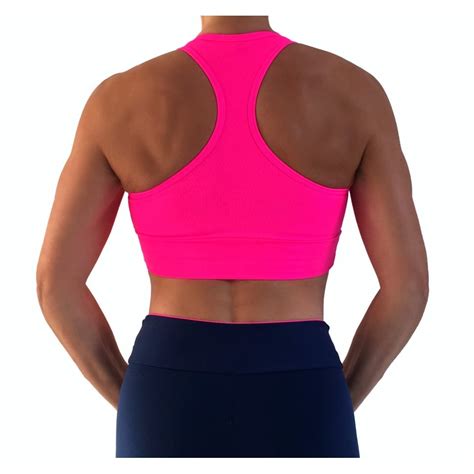 Ladies Pink Gym Bra Pink Fitness Brasupplex Bra Top