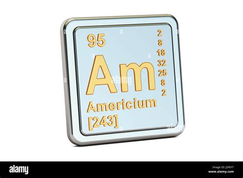 Americium symbol Cut Out Stock Images & Pictures - Alamy