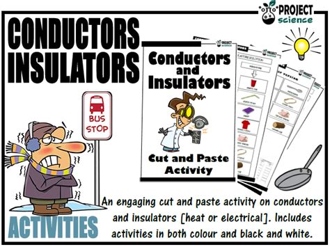 Conductors And Insulators [heat And Electricity] Cut And Paste Activity Teaching Resources