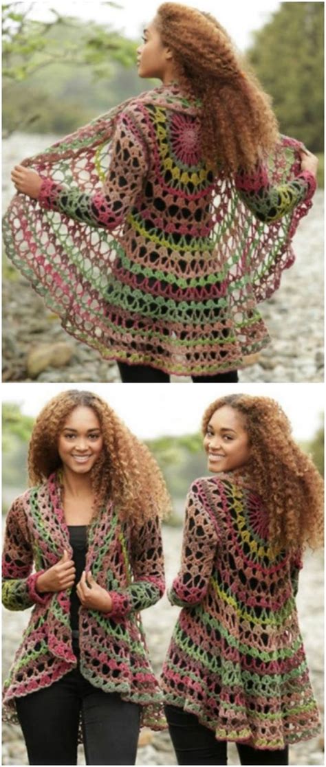 Crochet Circular Jacket Pattern Ideas The Whoot Sweater Crochet Pattern Knitting Patterns