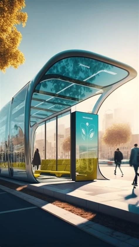 Futuristic Bus Stops Bus Stop Design Conceptual Architecture Bus