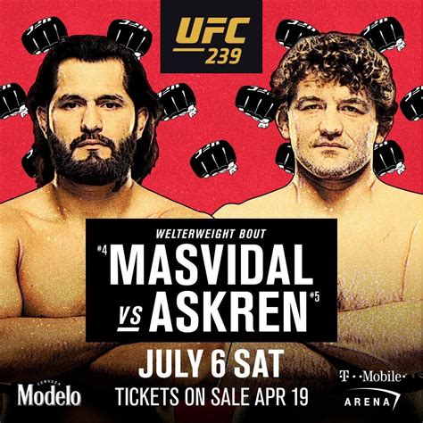 Ufc 239 Jorge Masvidal Contre Ben Askren Ufc Las Vegas Vegas