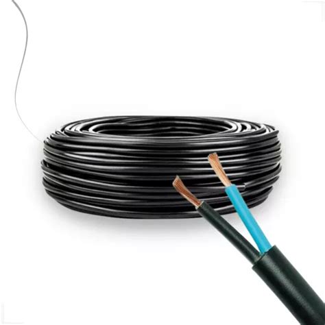 Cable de cobre PP de 2x2 5 mm 2 vías rollo de 2 5 mm con cubierta de