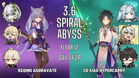 Keqing Aggravate C Xiao Hypercarry Spiral Abyss Floor Star