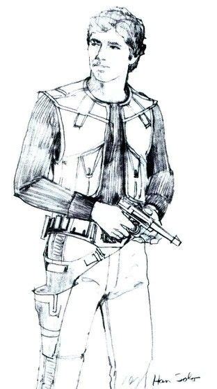 Han Solo Concept Art Bearded Characters Arte Nerd Star Wars Han Solo